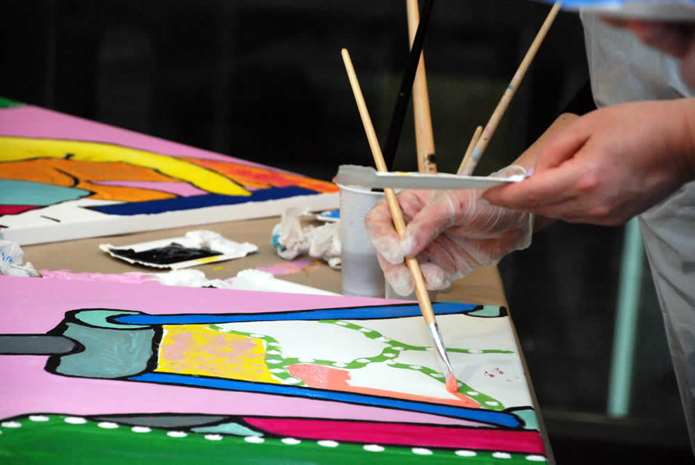 Kreatives Teambuilding in Berlin mit FIRMEN MALEN
