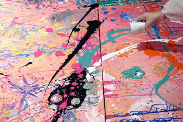 Action Painting als lebendiges Teambuilding für Unternehmen