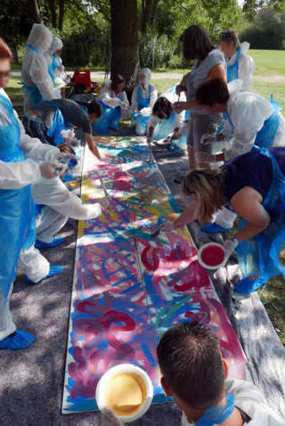 Kresativ Teamevents für Unternehmen mit FIRMEN MALEN