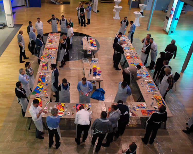 Kresative Teamevents mit FIRMEN MALEN